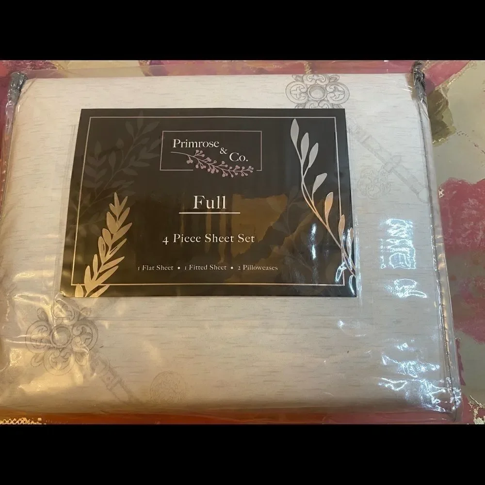 💥Primrose & Co.4 Piece floral sheet Set Full